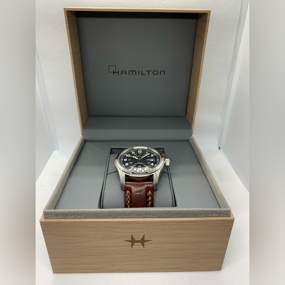 Hamilton Khaki Field Auto 42mm on Bas & Lokes "Skyfall" Strap